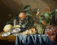 Jan Davidsz de Heem - Still Life with Oysters and Grapes